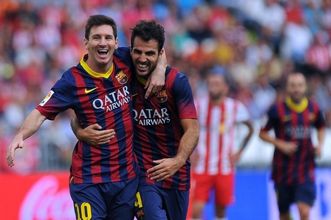 Messi y Cesc, una dupla que brilló en los juveniles de Barcelona (Fuente: AFP)