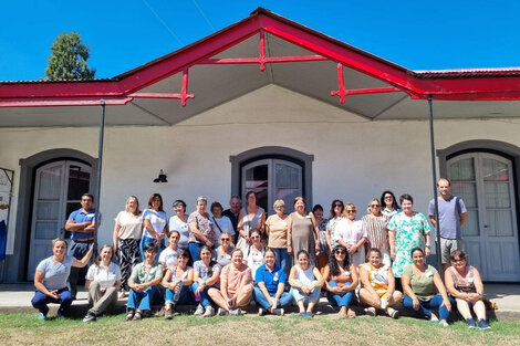 Integrantes de la red de hilanderas.