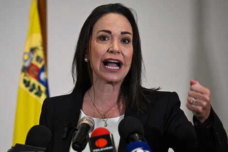 Corina Machado y la traición a la patria (Fuente: AFP)