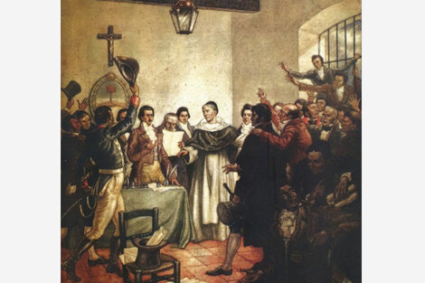 Acuarela 9 de Julio de 1816. Patrimonio del Museo Histórico Nacional.