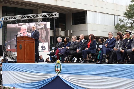 El gobernador Perotti encabezó el acto en la ciudad de Rafaela.