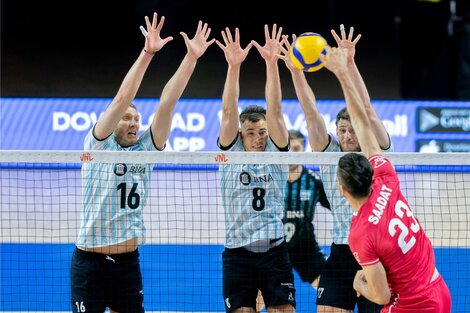 Argentina superó a Irán en la tercera ventana de la Nations League de Voleibol  