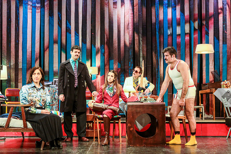 Spregelburd integra el elenco con Andrea Garrote, Violeta Urtizberea, Guido Losantos y Nicolás Varchausky. (Fuente: Alejandro Palacios)