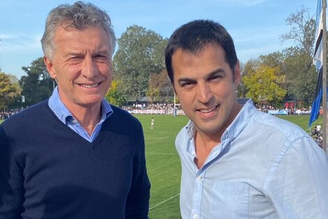 Mauricio Macri junto a Ramón Lanús, el precandidato de Bullrich para la intendencia de San Isidro.