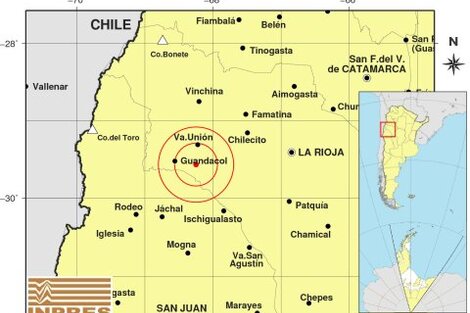 Un fuerte sismo hizo temblar varias localidades de La Rioja