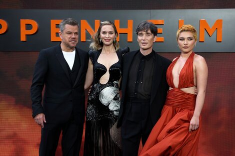 Matt Damon y el elenco de la esperada "Oppenheimer", de Christopher Nolan, abandonaron la premiere de este jueves en Londres en solidaridad con sus colegas.