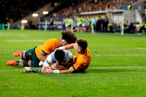 Uno de los tries de Los Pumas