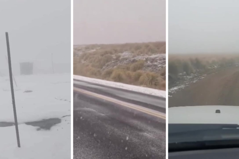 Córdoba: nevó en las Altas Cumbres