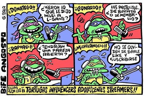 Tortugas influencers adolescentes streamers