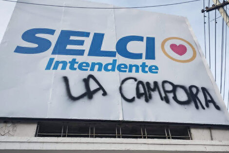 Vandalizan carteles del precandidato a intendente de Hurlingham, Damián Selci