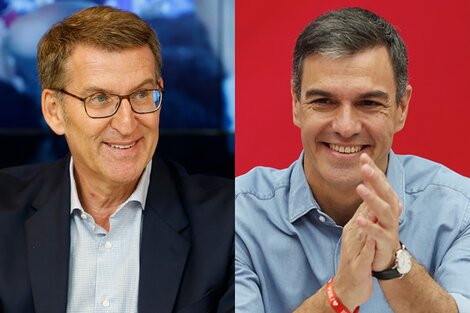 Alberto Núñez Feijóo y Pedro Sánchez pugnan por la presidencia.