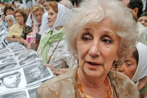 Estela de Carlotto, titular de Abuelas de Plaza de Mayo.