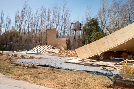 Un fuerte temporal de viento azotó a Comodoro Rivadavia