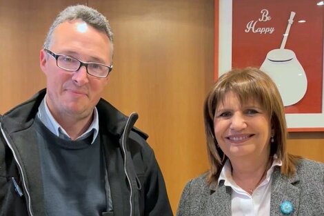 Patricia Bullrich junto al ganador de la jornada, Pablo Cornet.