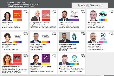 Cómo votar con la Boleta Única Electrónica en las elecciones CABA 2023: simulador paso a paso