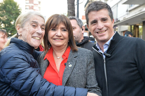 Patricia Bullrich y su candidato en La Plata, Juan Pablo Allan. (Fuente: Twitter @jpallan)