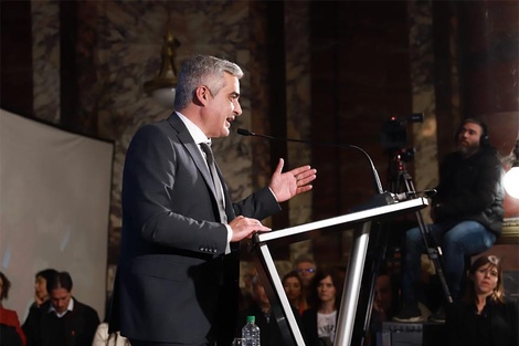 Bartolacci en su acto de asunción en el ECU.