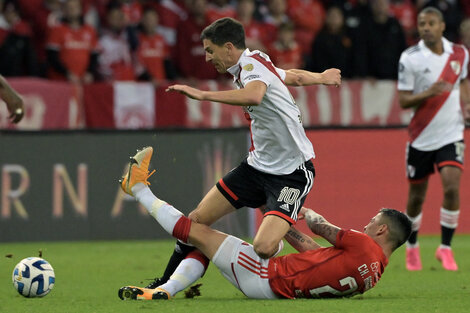 Nacho Fernández, en una noche negra para River