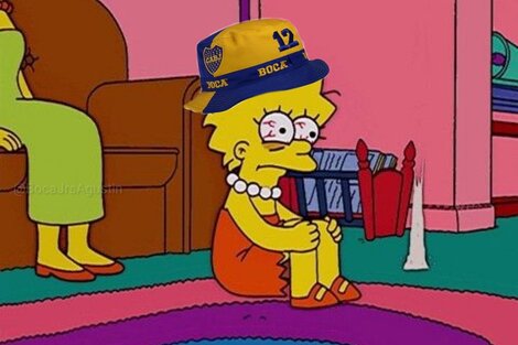 Los Simpsons y Boca, una fija en las redes sociales cuando se trata de memes.