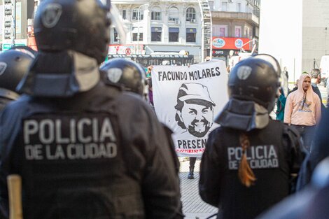 Marcha al Obelisco tras la muerte de Facundo Molares a manos de la policía porteña