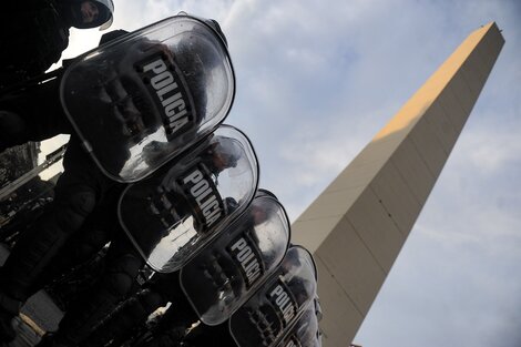 Así fue la represión policial en el Obelisco