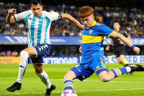 Boca venció 3 a 1 a Racing por la fecha 14 de la Liga Profesional 2023, en el que fue su último enfrentamiento. 