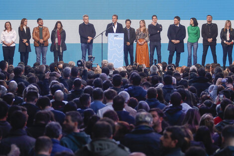 Unión por la Patria se mostró unida alrededor de Sergio Massa. (Fuente: Leandro Teysseire)