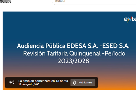 Audiencia pública por un incremento del  75% para la luz