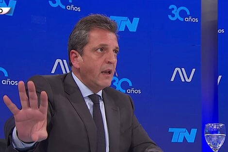 Sergio Massa, candidato a presidente.