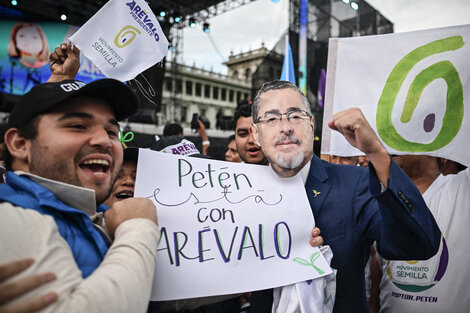 Los partidarios de partido Semilla en campaña. (Fuente: AFP)