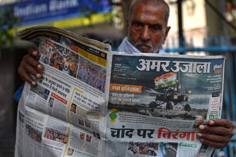 Misión Chandrayaan-3 : el vehículo de la India recorrió la cara inexplorada de la Luna (Fuente: AFP)