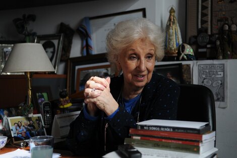 Estela de Carlotto participará del homenaje al Archivo Biográfico Familiar de Abuelas de Plaza de Mayo. (Fuente: Guadalupe Lombardo)