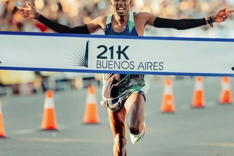 Récord de Borelli en la media maratón de Buenos Aires