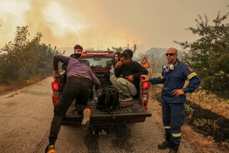 Inmigrantes ilegales rescatados en un bosque 