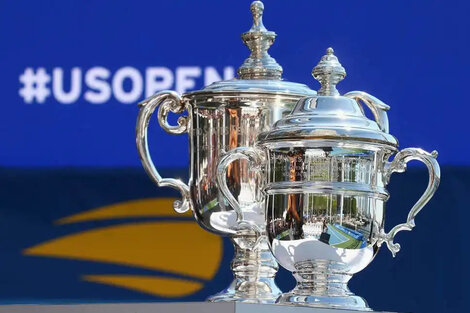 Los trofeos del US Open.