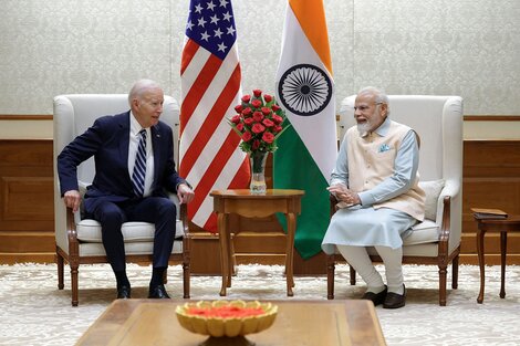 Biden y Modi reunidos en el G20