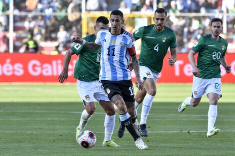 Di María volvió a destacarse en la altura