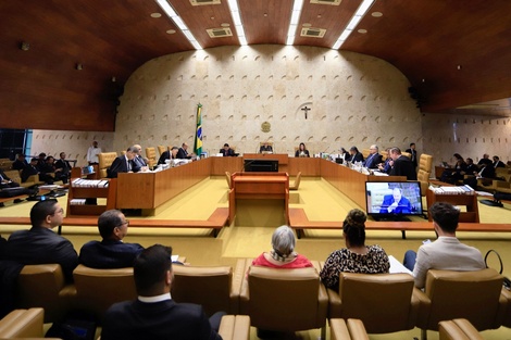 El jubicio a los bolsonaristas en el Supremo Tribunal Federal.