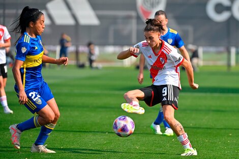 El Superclásico femenino se jugó en Ezeiza.