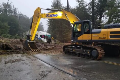 Siguen los trabajos de reparación en la zona del paso fronterizo de Neuquén.