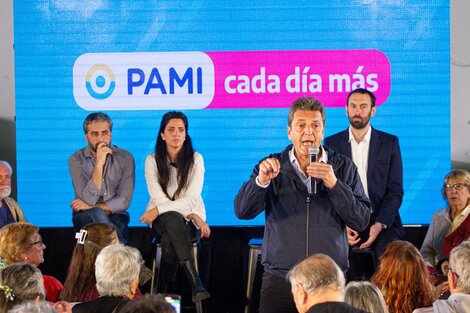 PAMI: Sergio Massa y Luana Volnovich dieron detalles del refuerzo del Plan Alimentario para afiliados