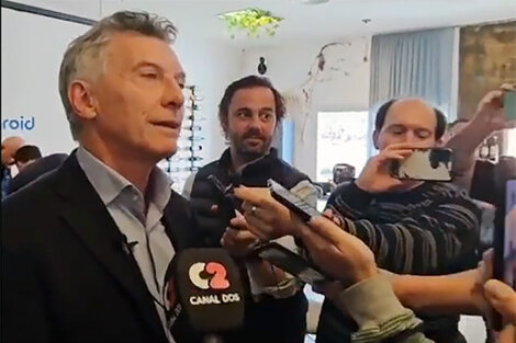 Mauricio Macri durante su visita a Córdoba.