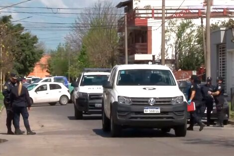La camioneta del SPB, que fue interceptada.