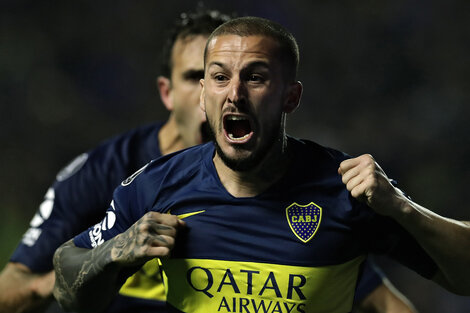 La noche de Benedetto vs Palmeiras en 2018: entró desde el banco y metió dos goles