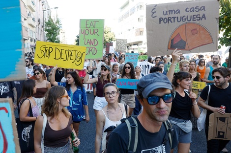 Portugal: protesta contra la crisis habitacional