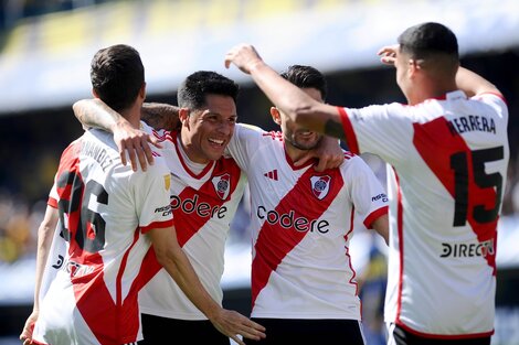 El gol con polémica con el que River abrió el marcador contra Boca