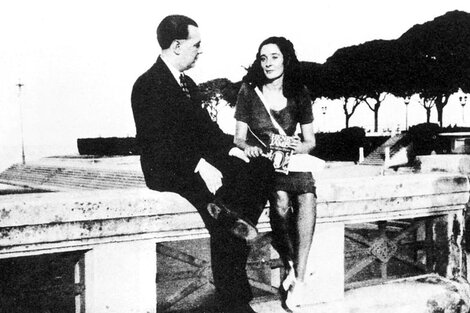 Jorge Luis Borges y Estela Canto