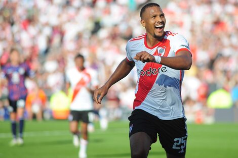 El venezolano Rondón volvió a marcar un gol, como en la cancha de Boca