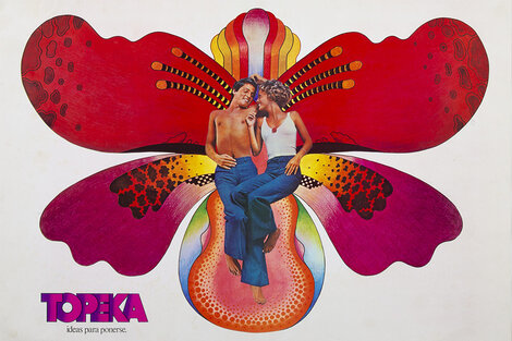 Afiche publicitario para la marca de indumentaria Topeka, 1986. Afiche publicitario, impresión offset sobre papel. Colección Museo de Arte Moderno de Buenos-Aires. Donación del artista. (Fuente: Edgardo-Giménez)