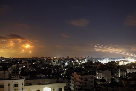 El domo protector israelí, en acción. Una postal que se repite día a día